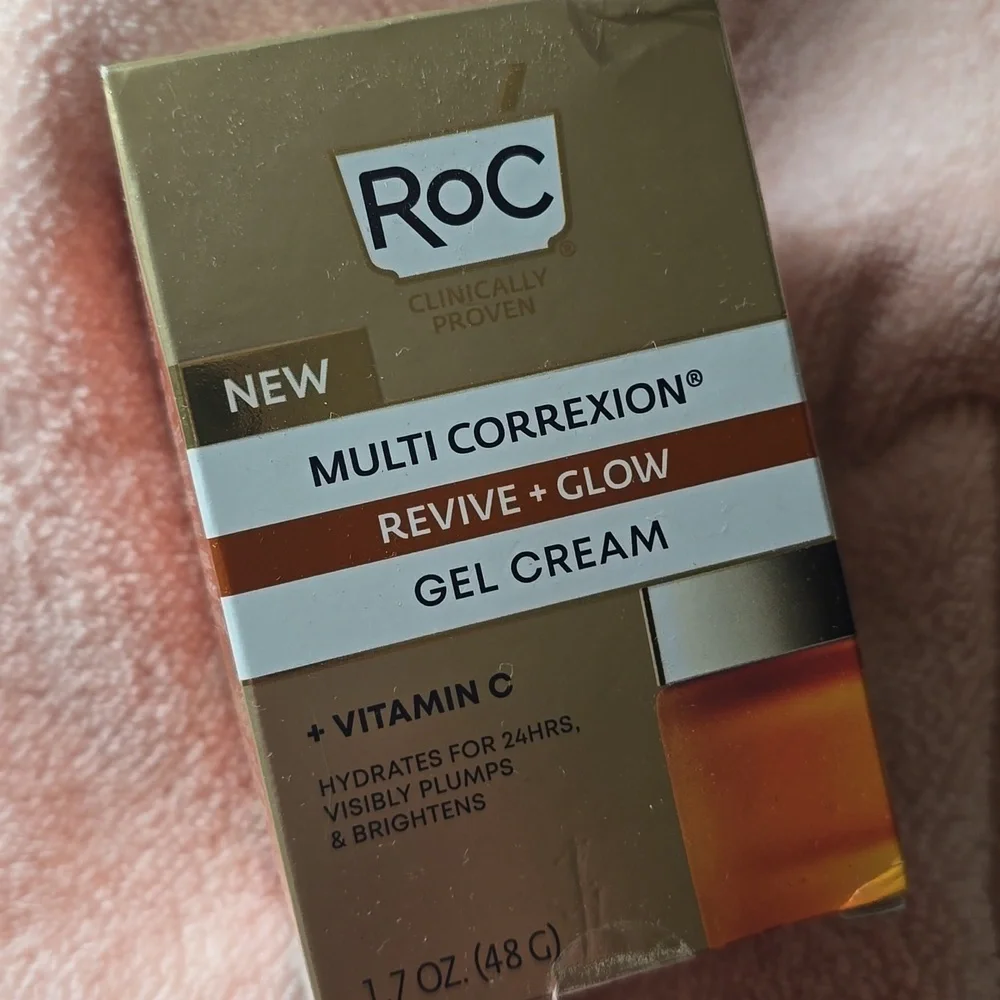 RoC Multi Correxion Revive + Glow Gel Vitamin C Cream 1.7 oz NIB